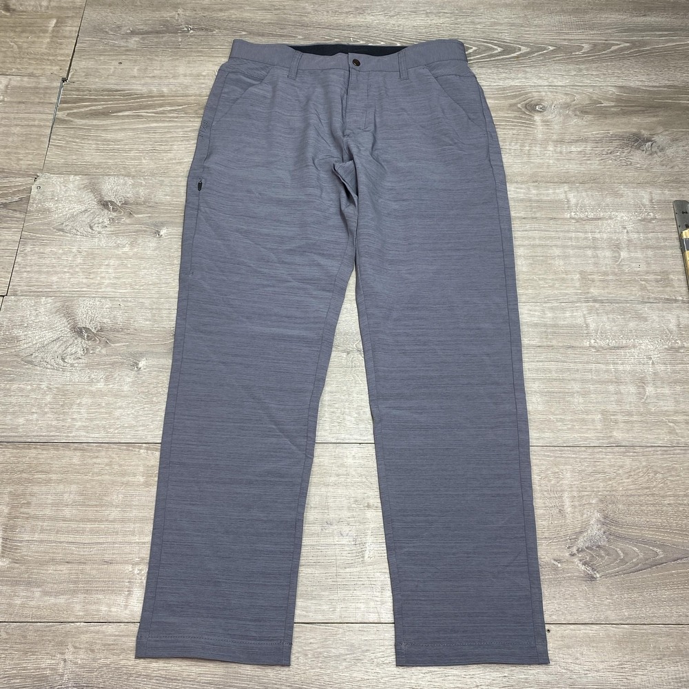 BYLT Kinetic Pants Mens 34x30 Gray Stretch Chino Casual Golf Travel Performance